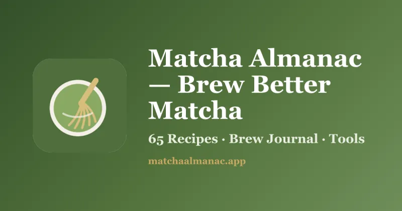 Screenshot of Matcha Almanac